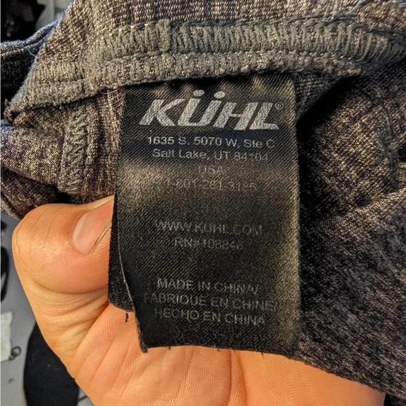 KUHL Women’s Heathered Dark Gray Bootcut Stretch Drawstring Pants- Size 4 - Picture 5 of 8